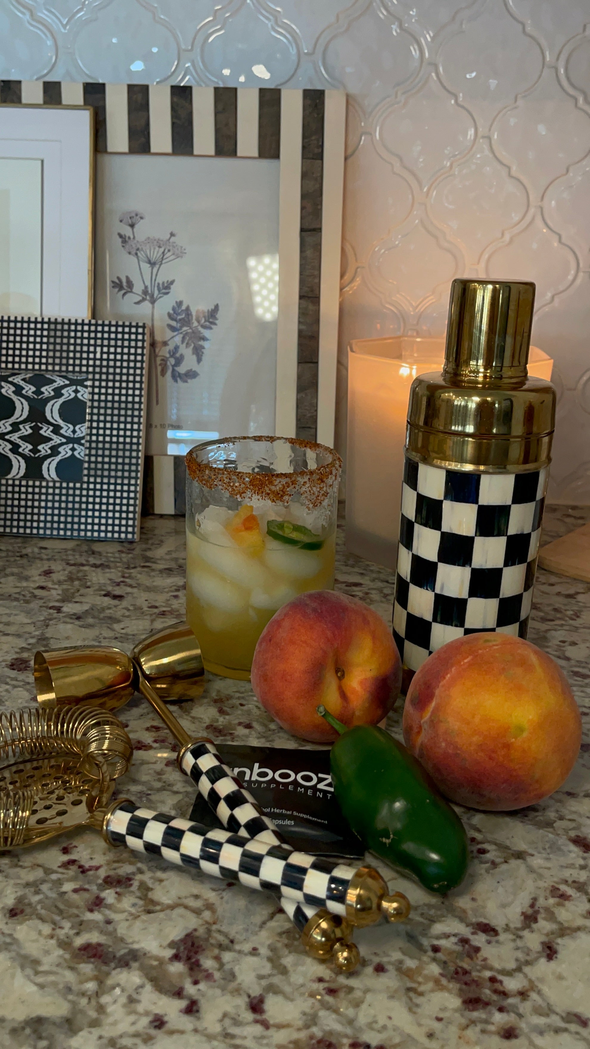 Unbooze the Spicy Peach Margarita