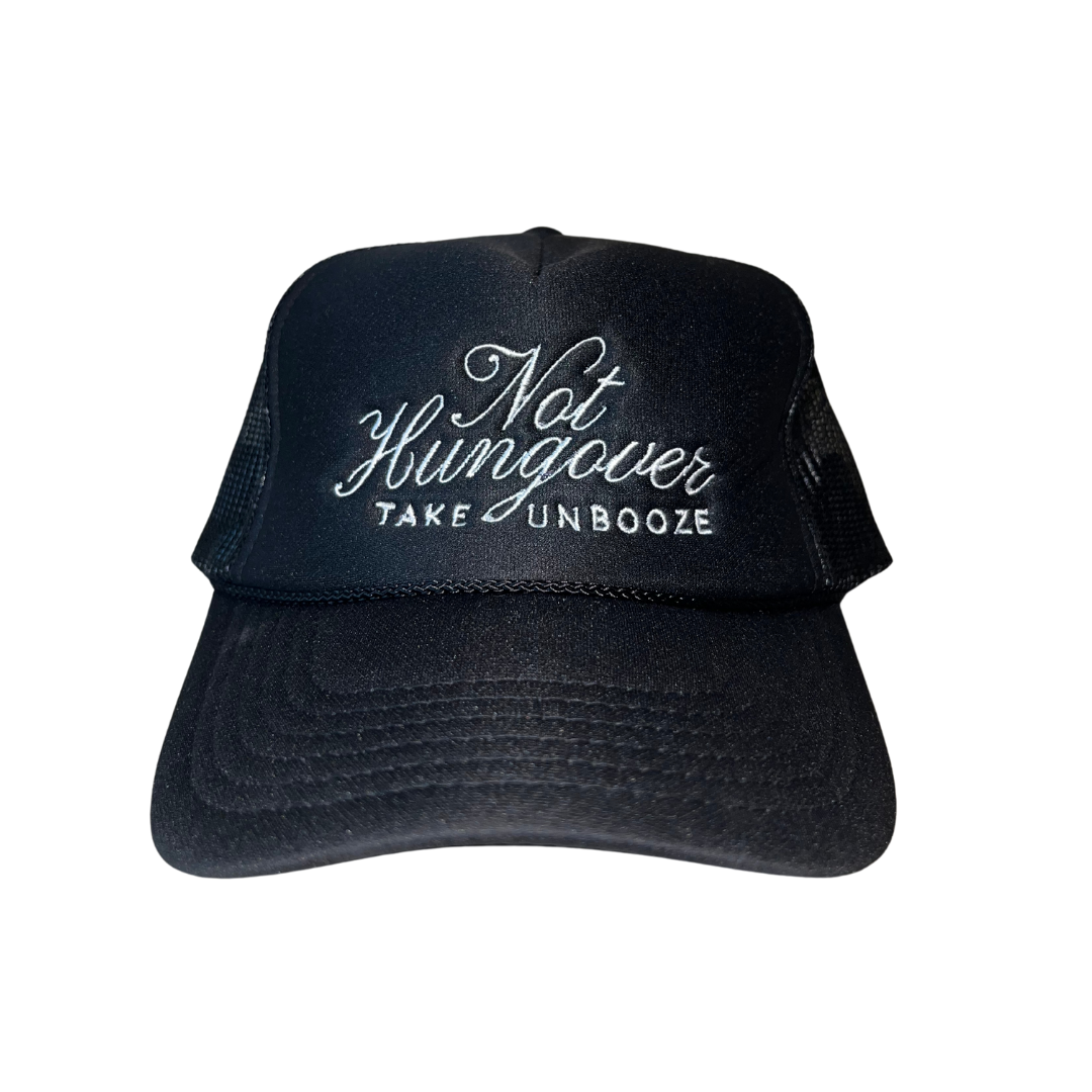Not Hungover Black Trucker Hat