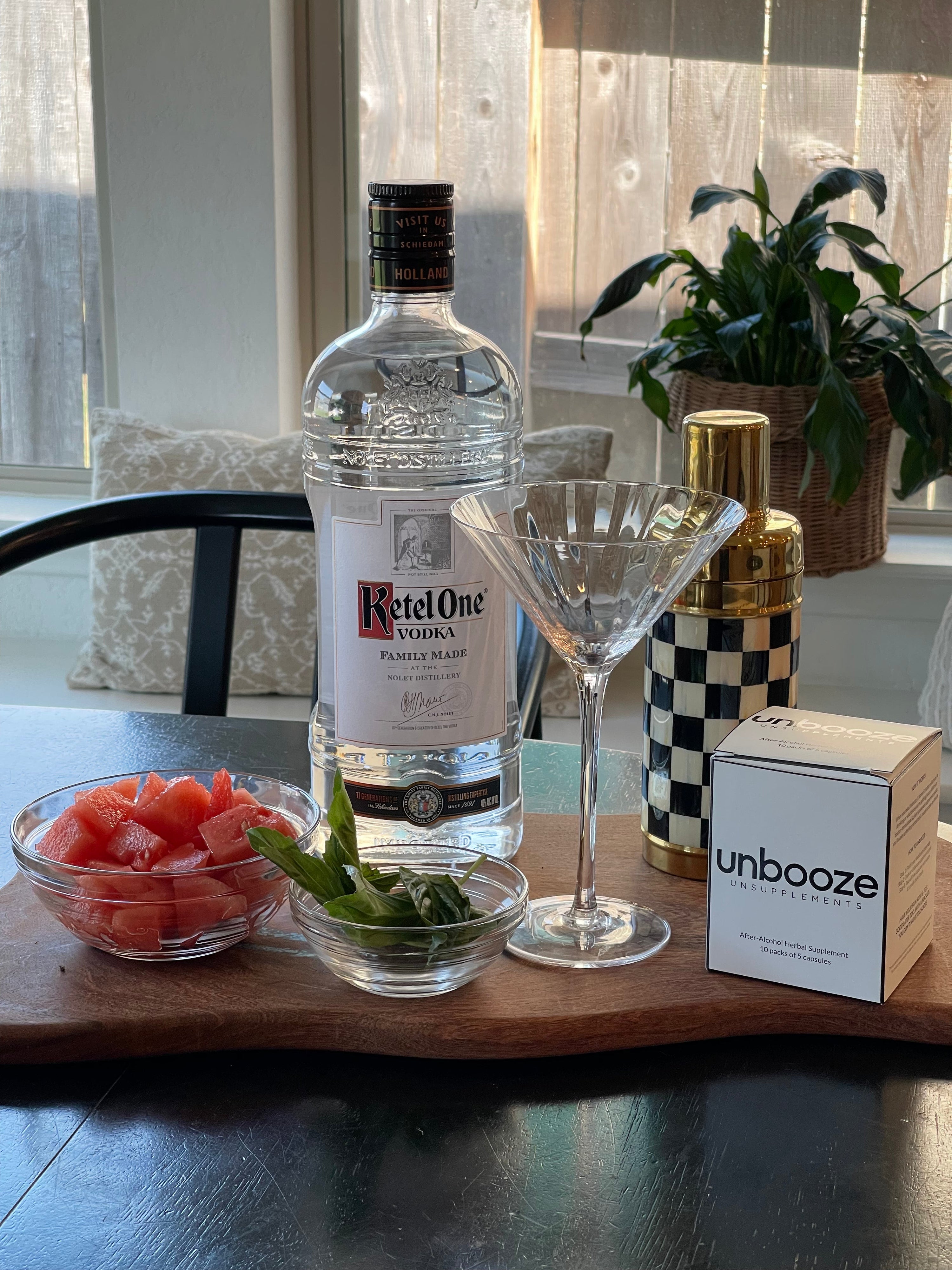 Unbooze the Watermelon Mint Martini